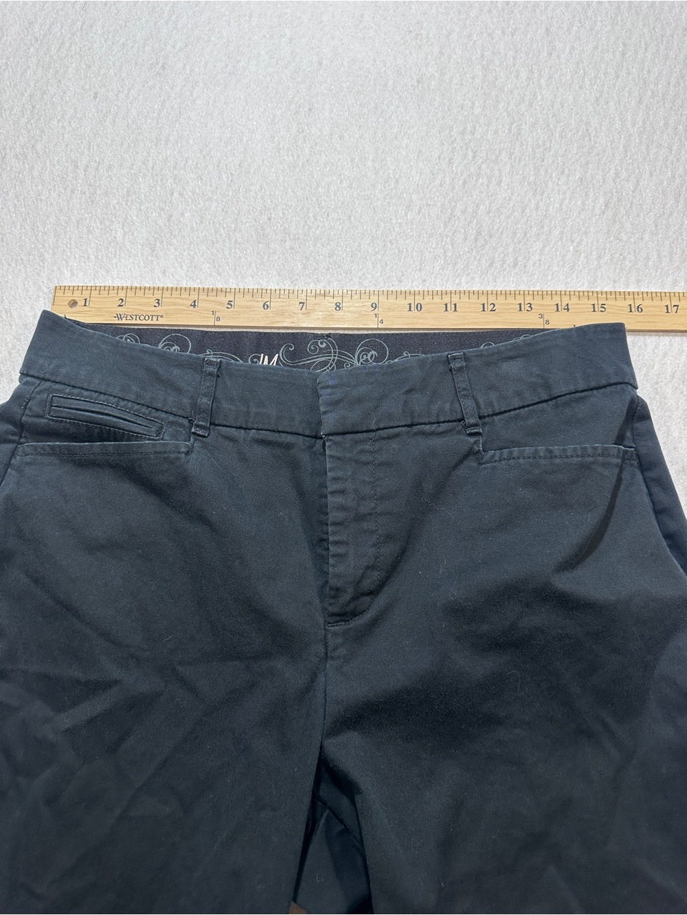 JM Collection Dark Navy Wide-Leg Jeans size 10 - Picture 6 of 7